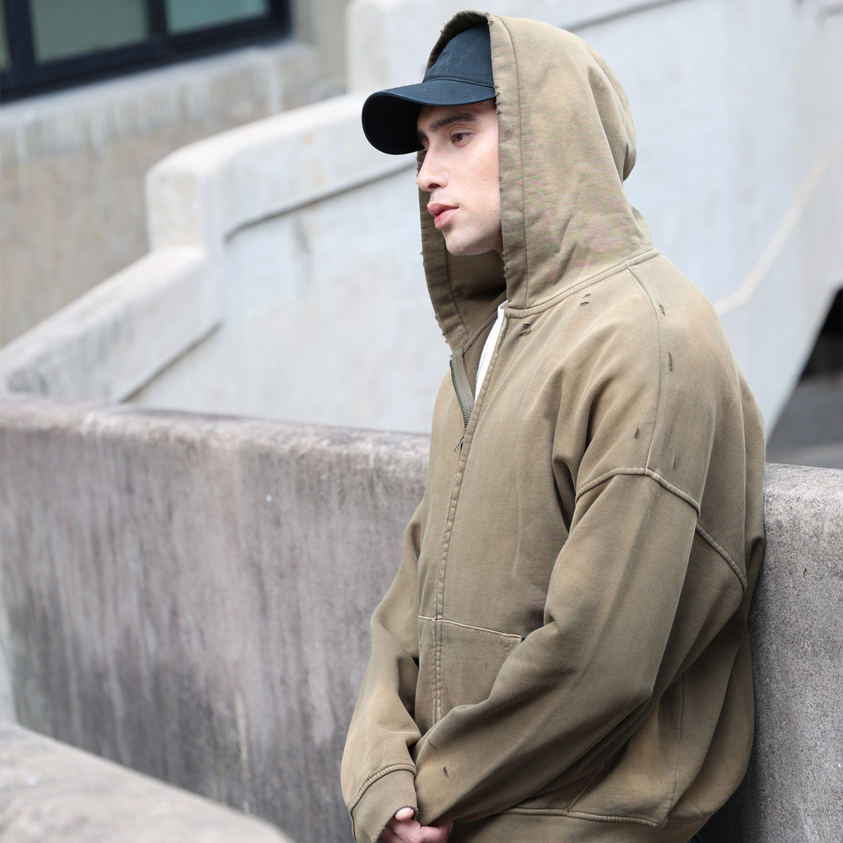 Ash Crøwn Zip Høodie