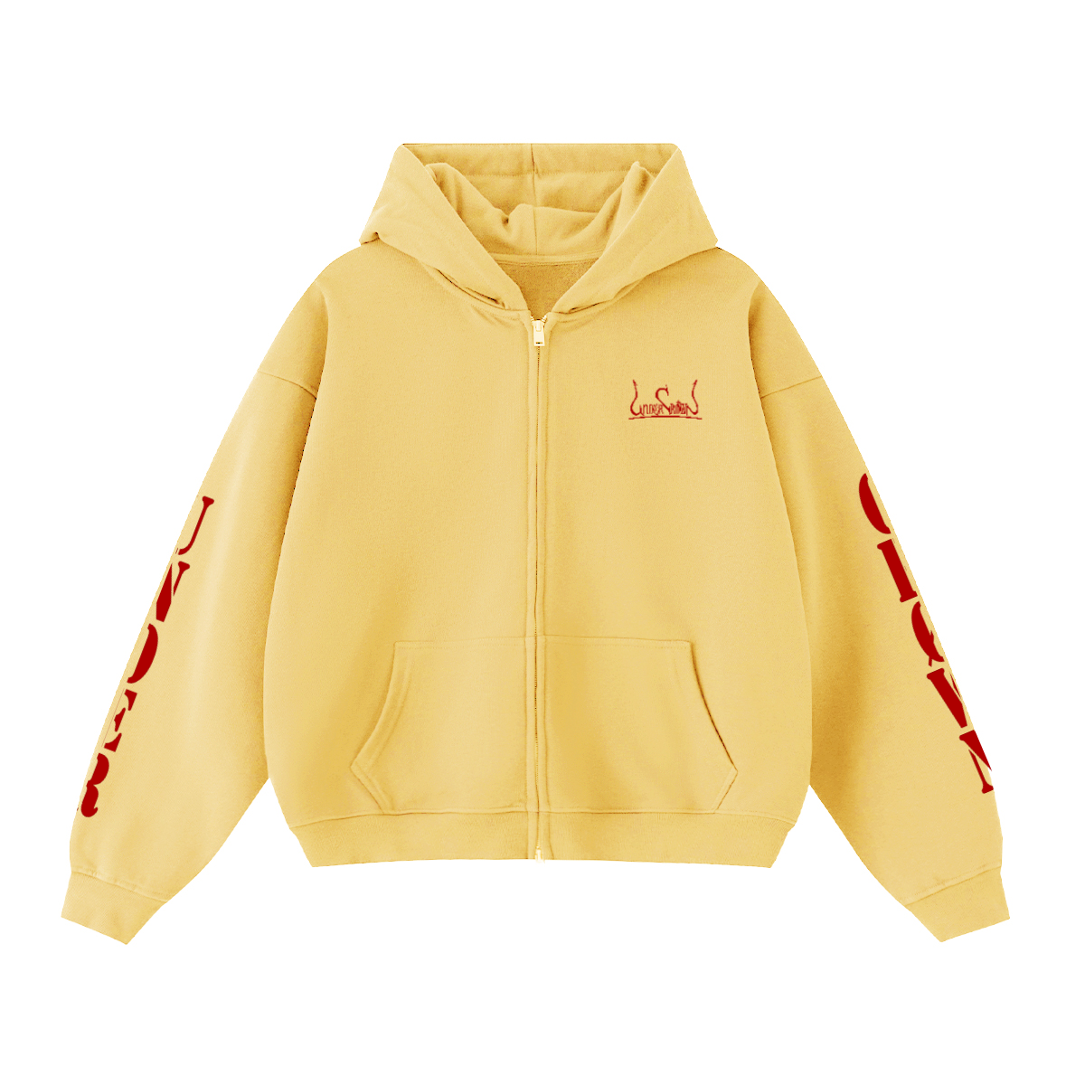 Red Script Døuble-Zip