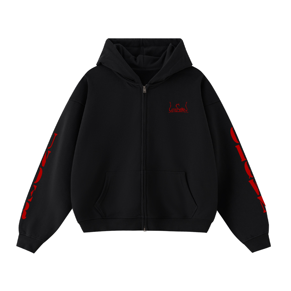 Red Script Døuble-Zip