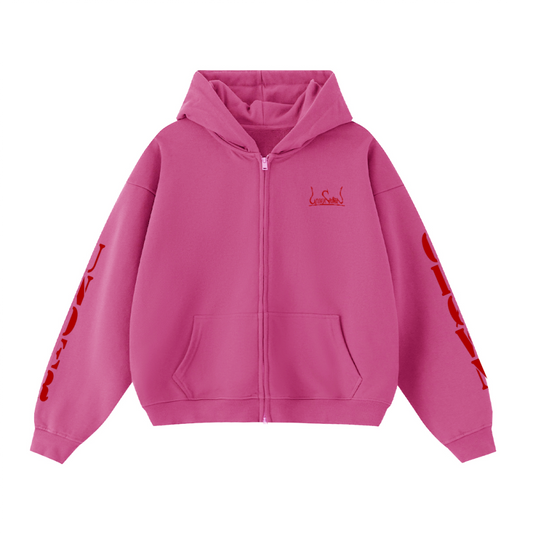 Red Script Døuble-Zip