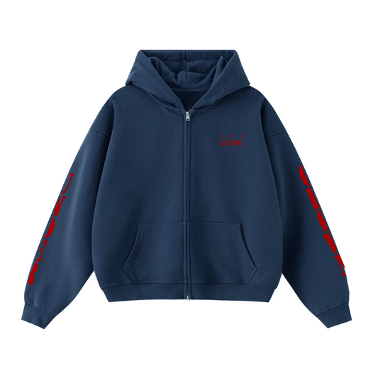Red Script Døuble-Zip