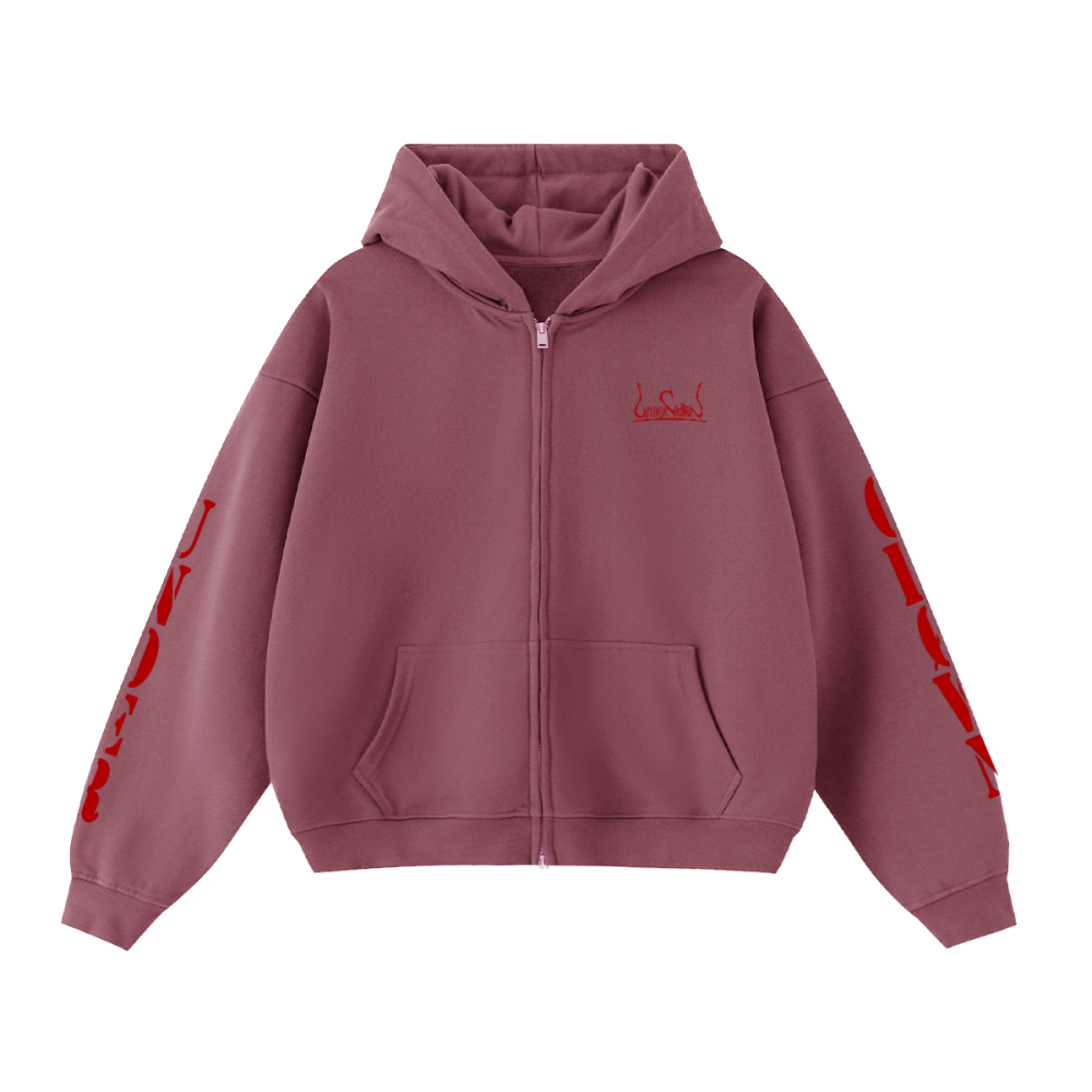 Red Script Døuble-Zip
