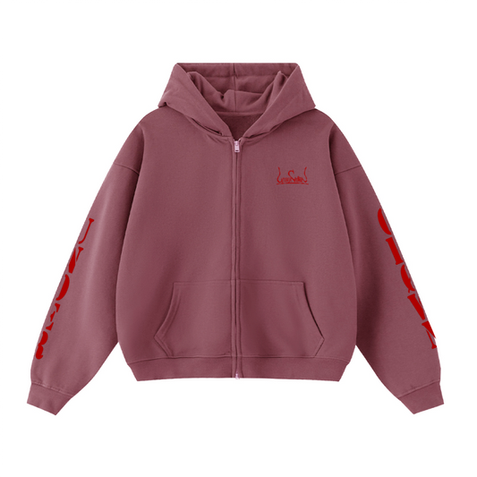 Red Script Døuble-Zip