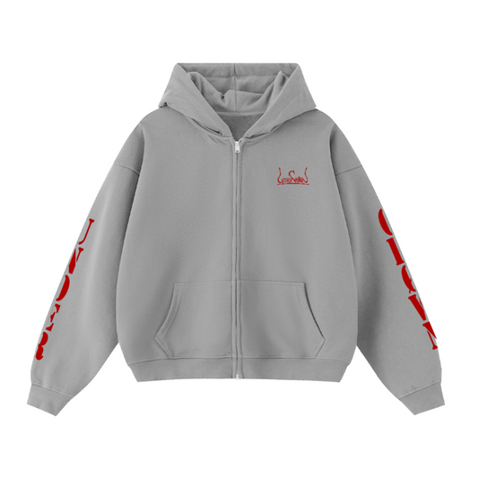 Red Script Døuble-Zip