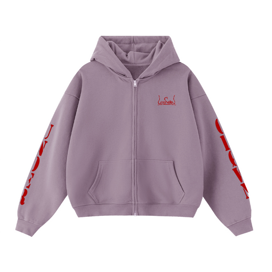 Red Script Døuble-Zip