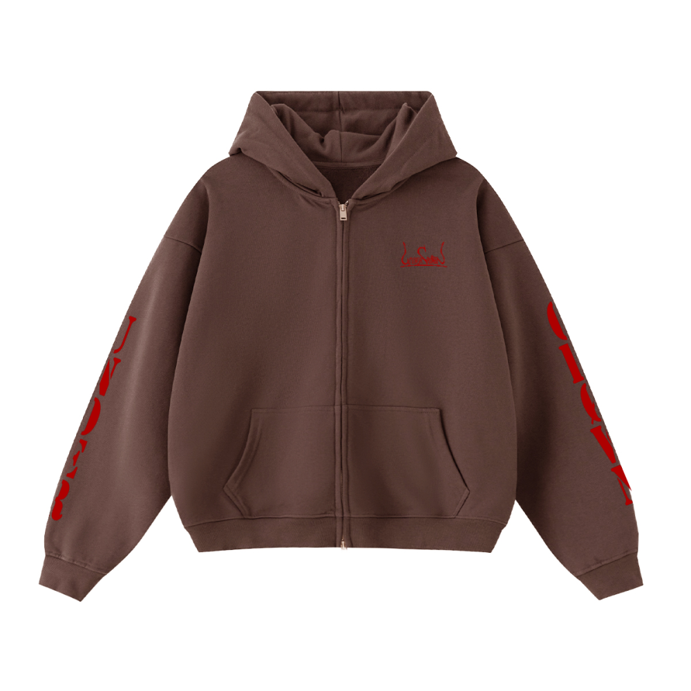 Red Script Døuble-Zip