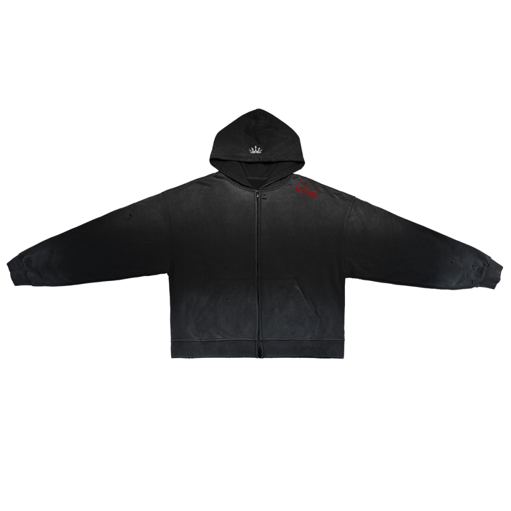 Ash Crøwn Zip Høodie