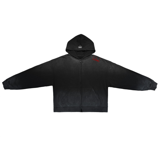 Ash Crøwn Zip Høodie