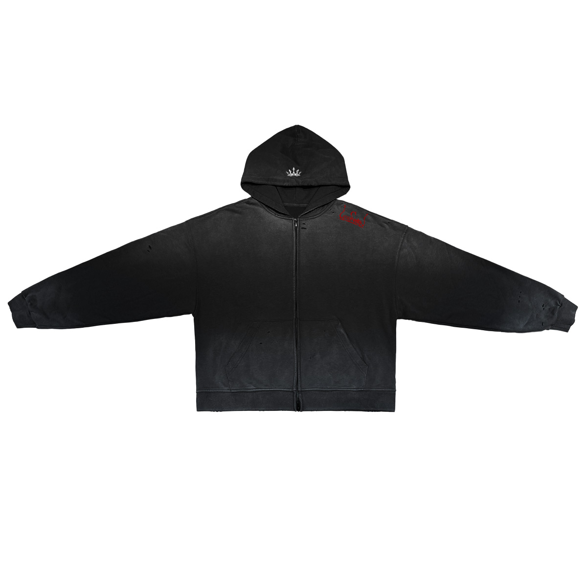 Ash Crøwn Zip Høodie