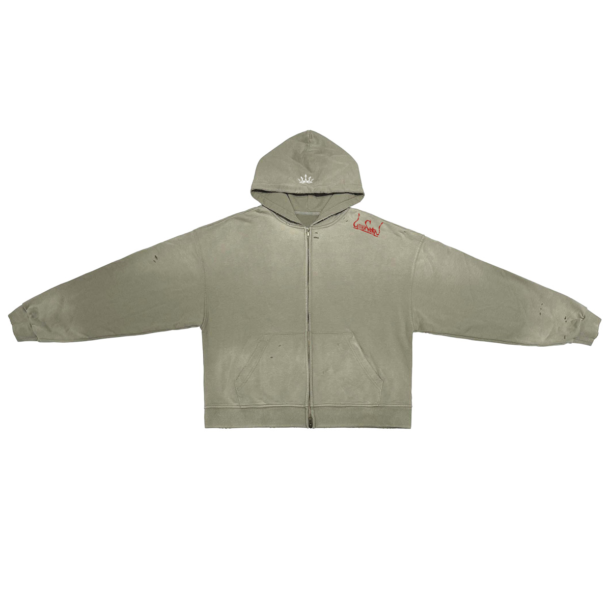 Ash Crøwn Zip Høodie