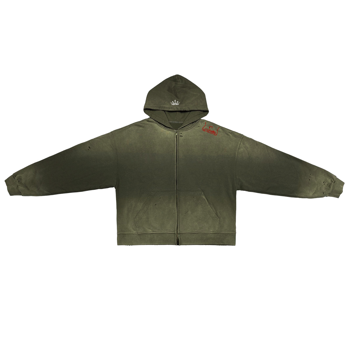 Ash Crøwn Zip Høodie