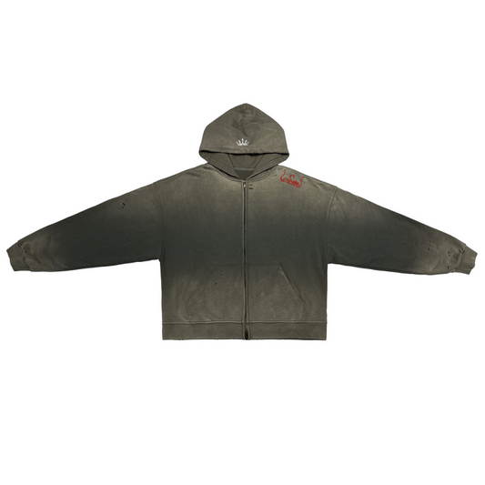 Ash Crøwn Zip Høodie