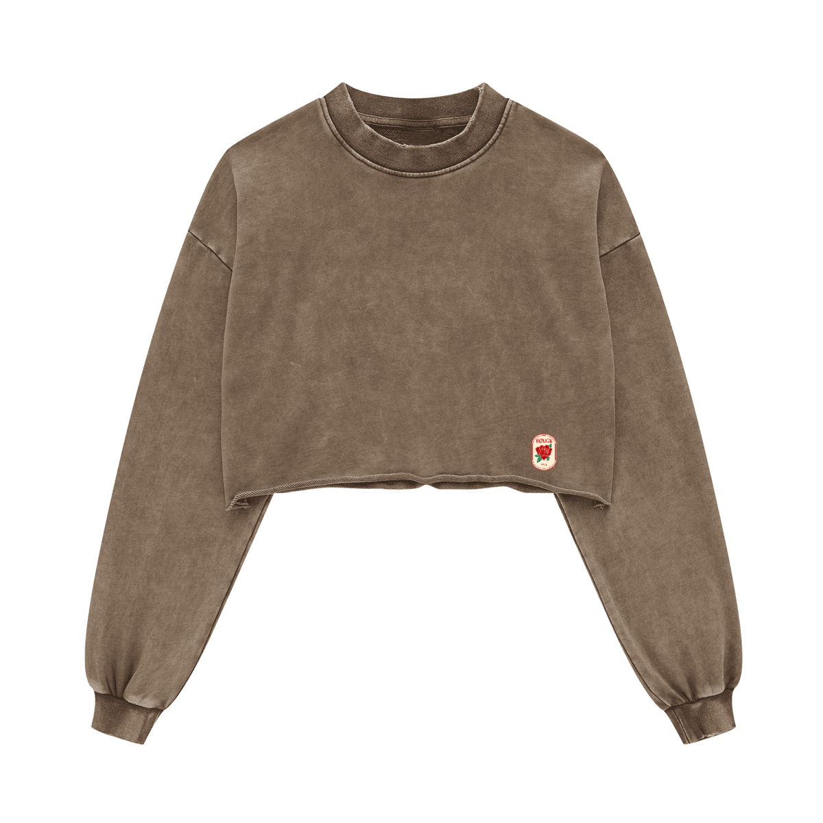 Washed Hemline Crop