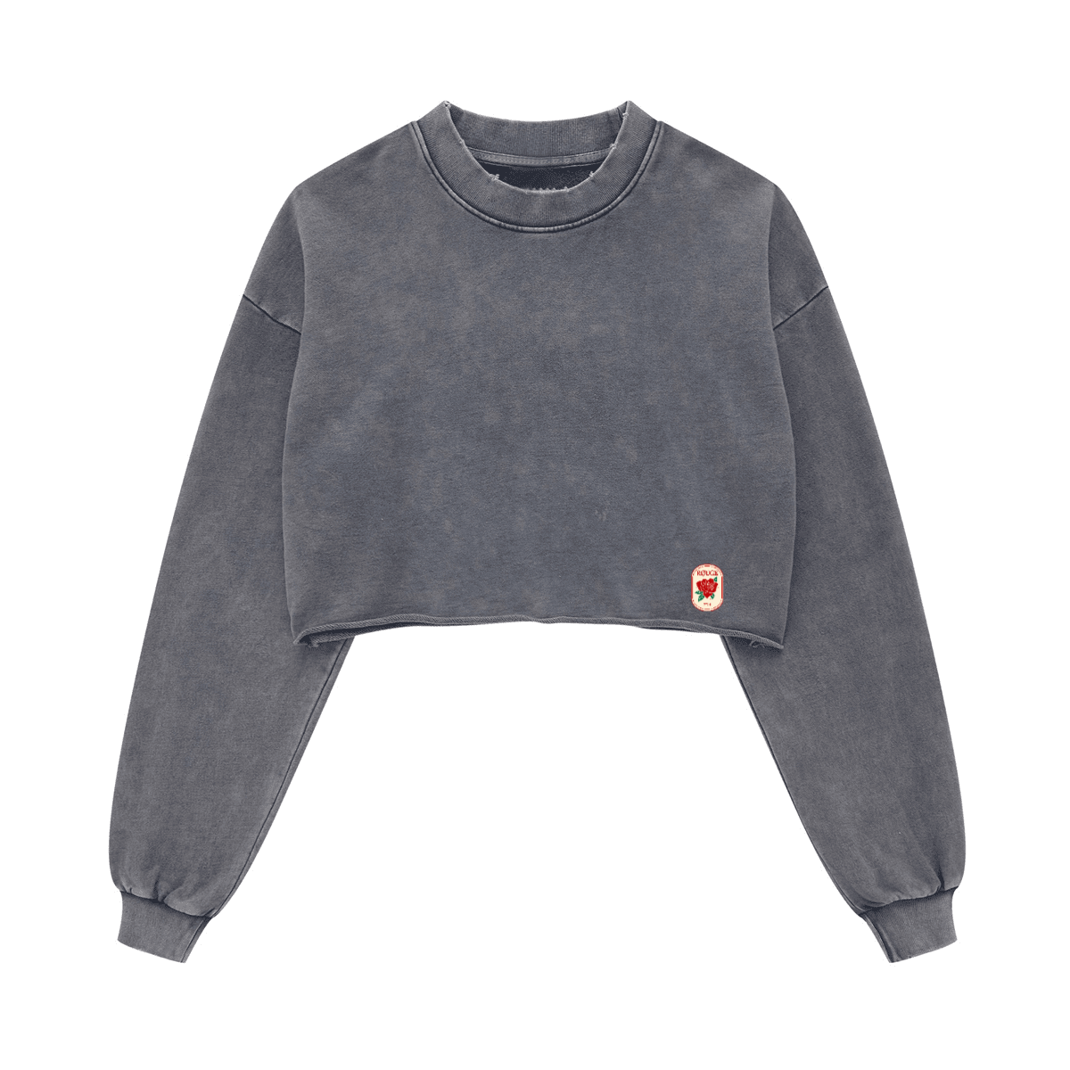 Washed Hemline Crop