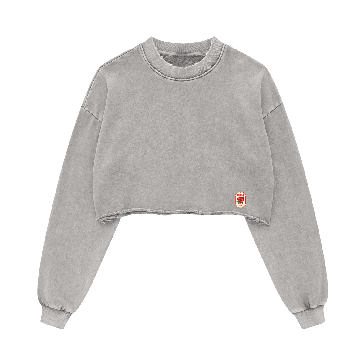 Washed Hemline Crop