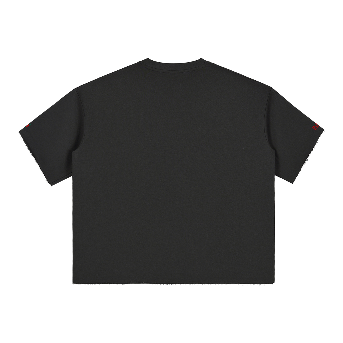 Twin-Emblem Frayed Edge
