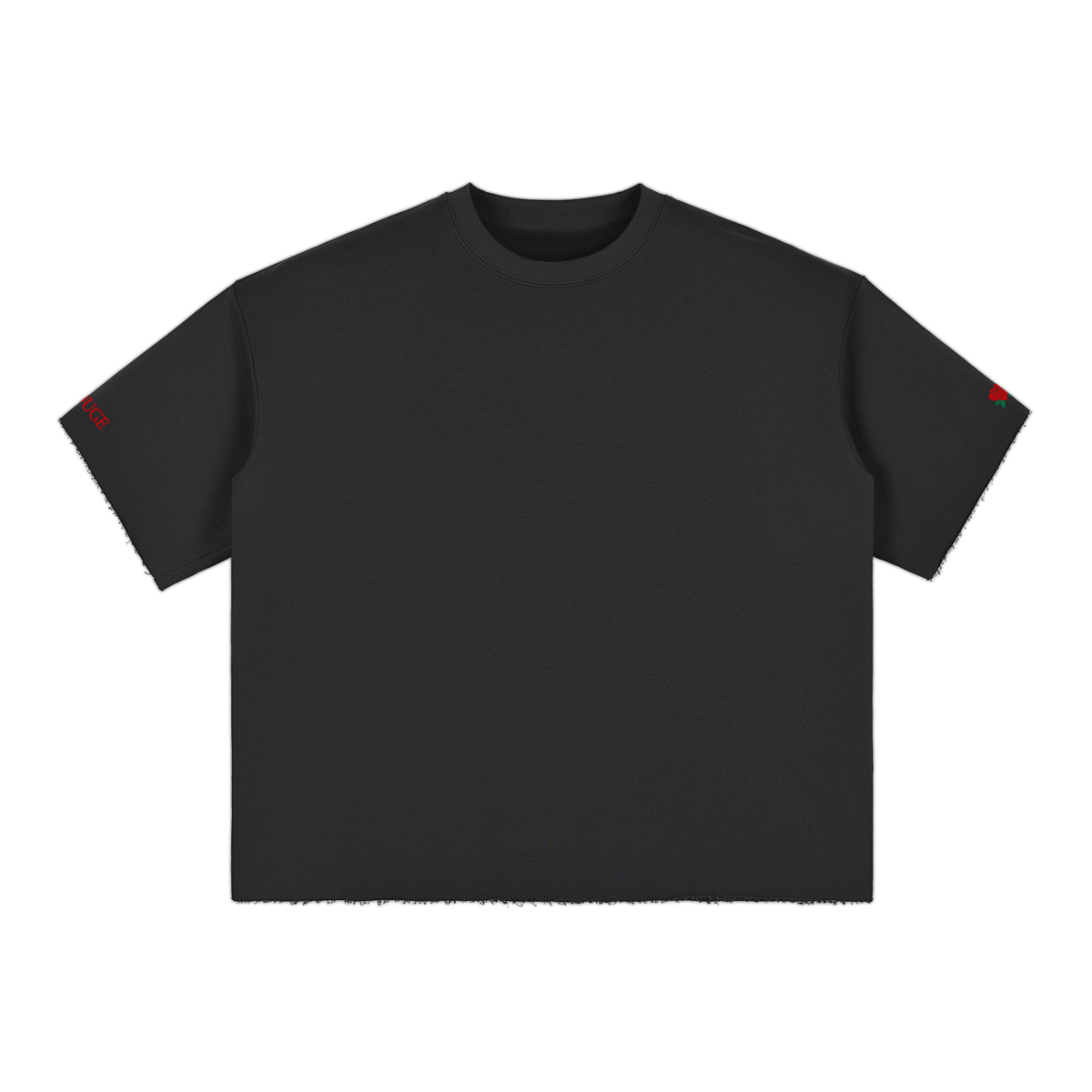 Twin-Emblem Frayed Edge