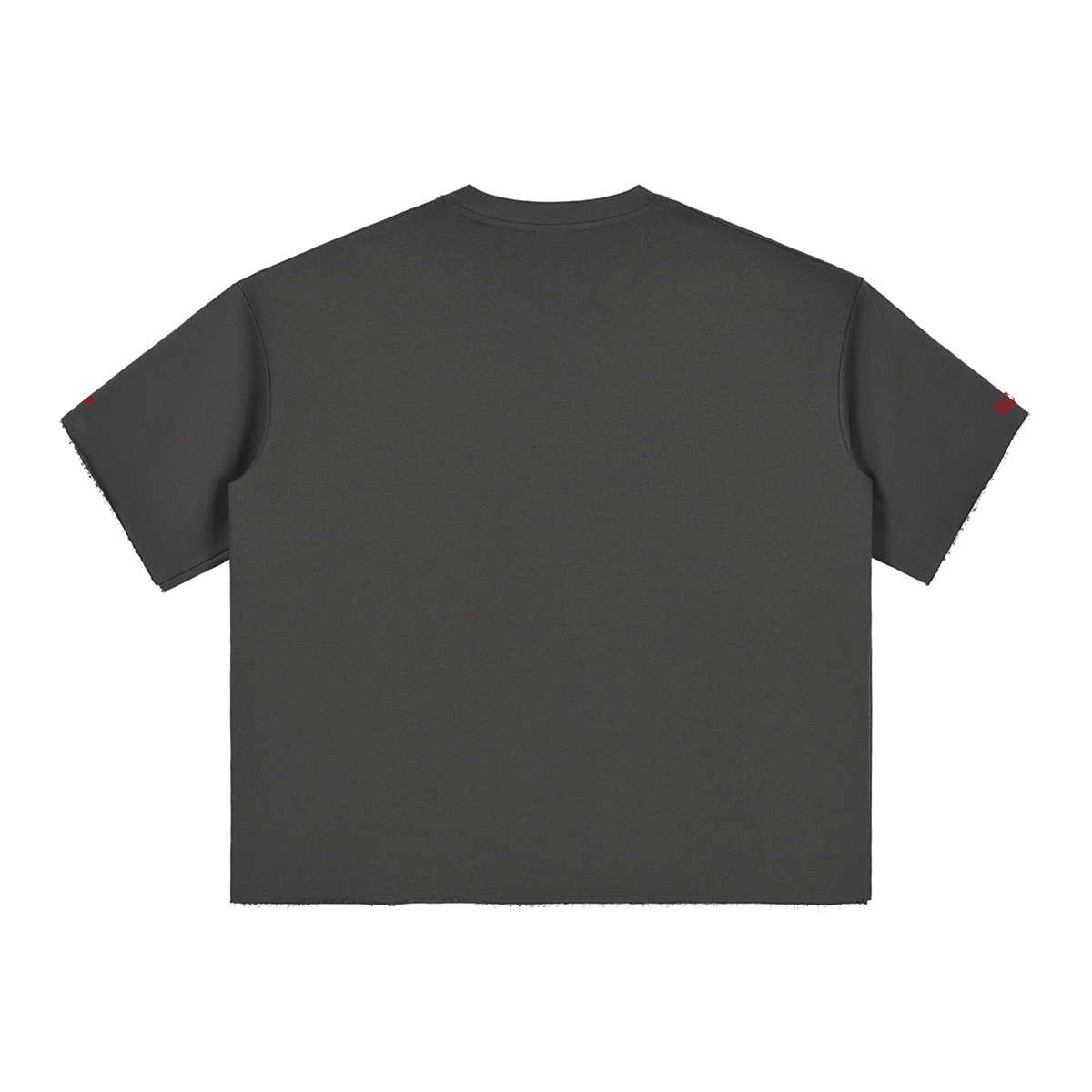 Twin-Emblem Frayed Edge