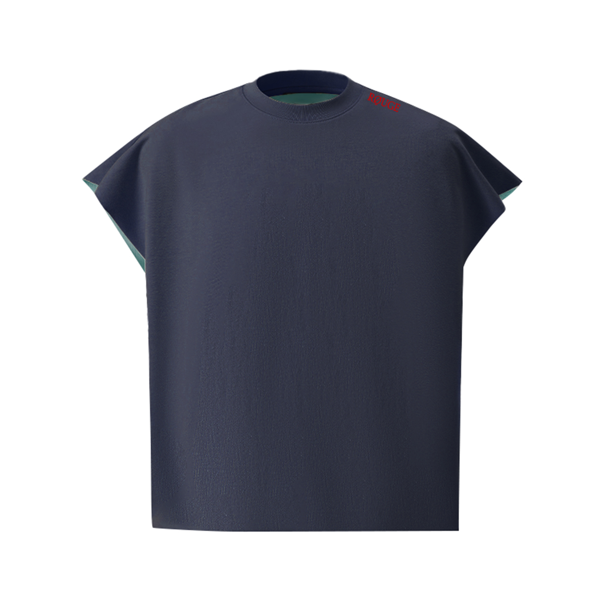 Dual Tone Shøulder Tee