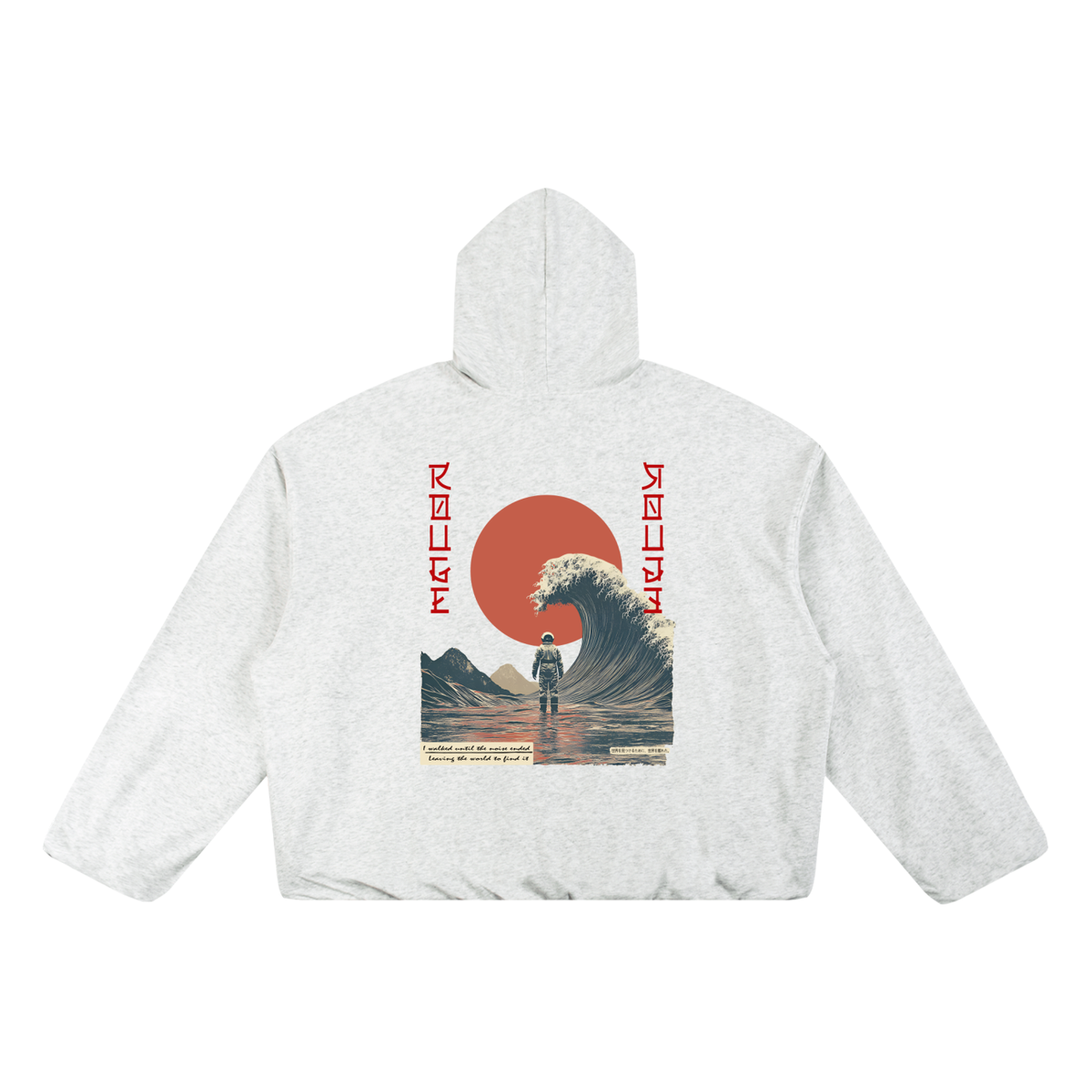 Boxy Gather-Hem Hoodie