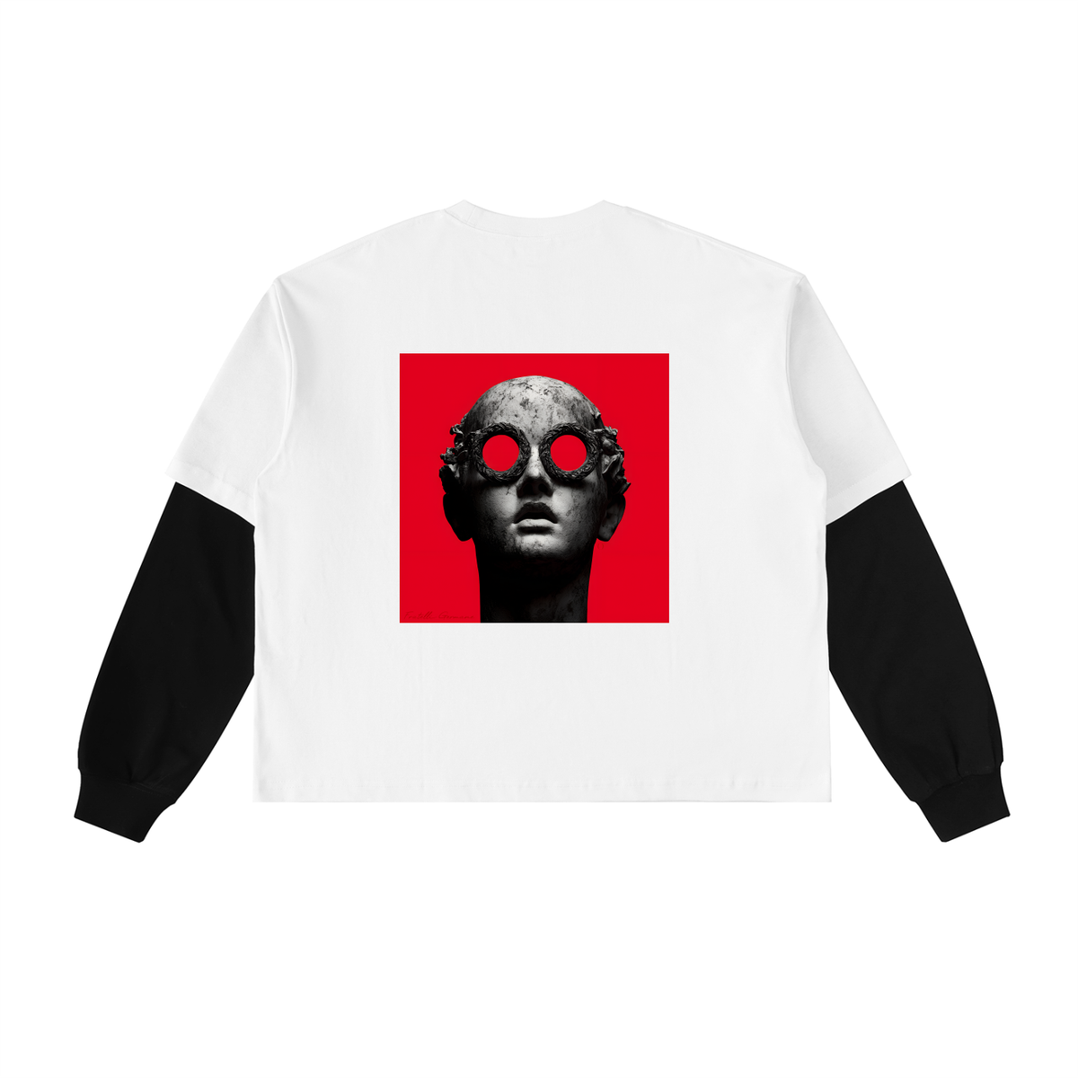 Red Mark Layered Shirt