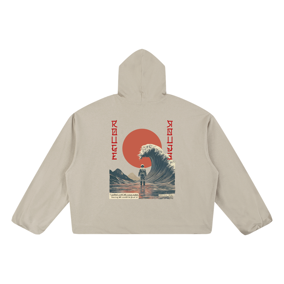 Boxy Gather-Hem Hoodie