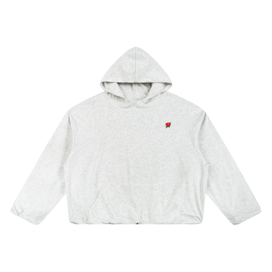 Boxy Gather-Hem Hoodie