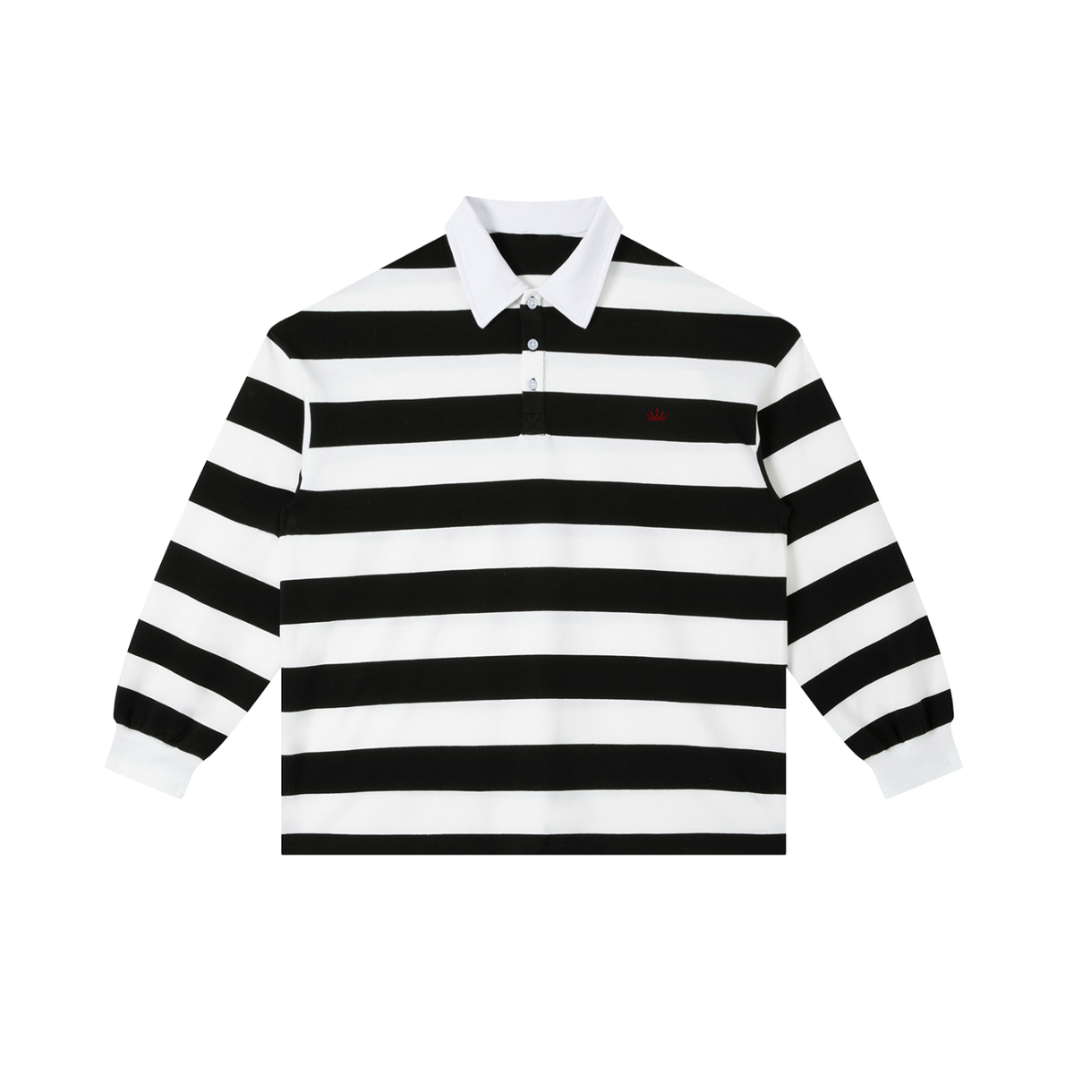 under rayas Color Block Stripe Polo Shirt