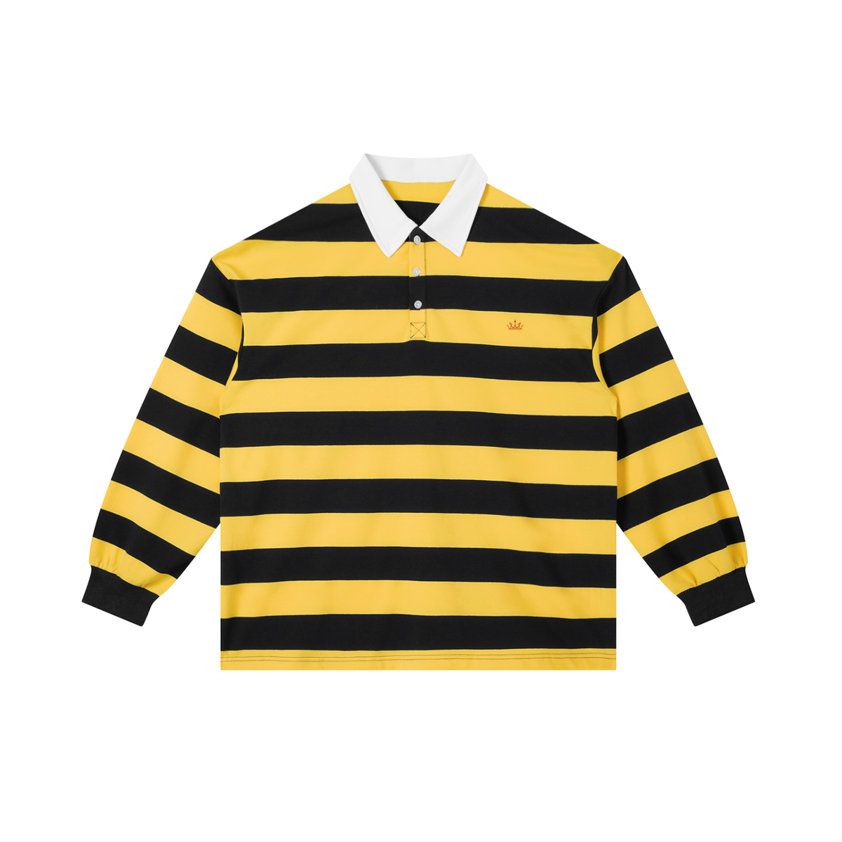 under rayas Color Block Stripe Polo Shirt