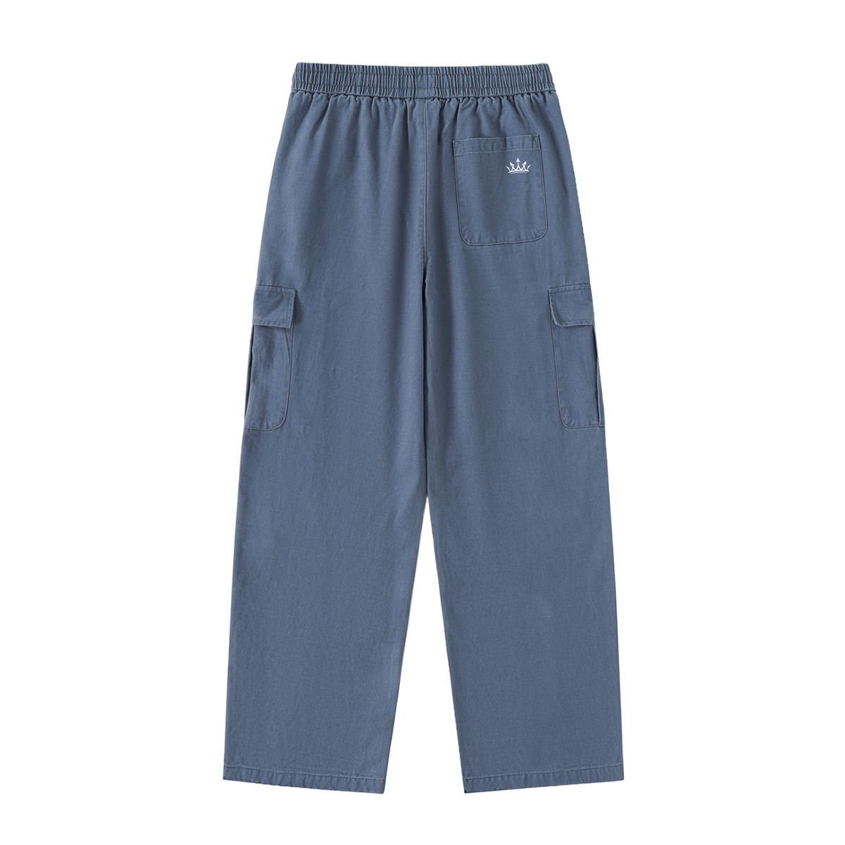 under red  Drawstring Waist Straight-Leg Cargo Pants