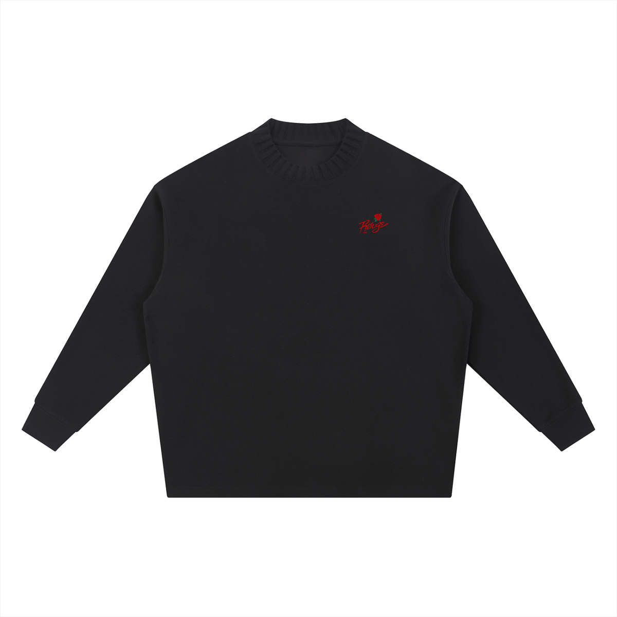 Knitted Round Neck Oversize Sweatshirt