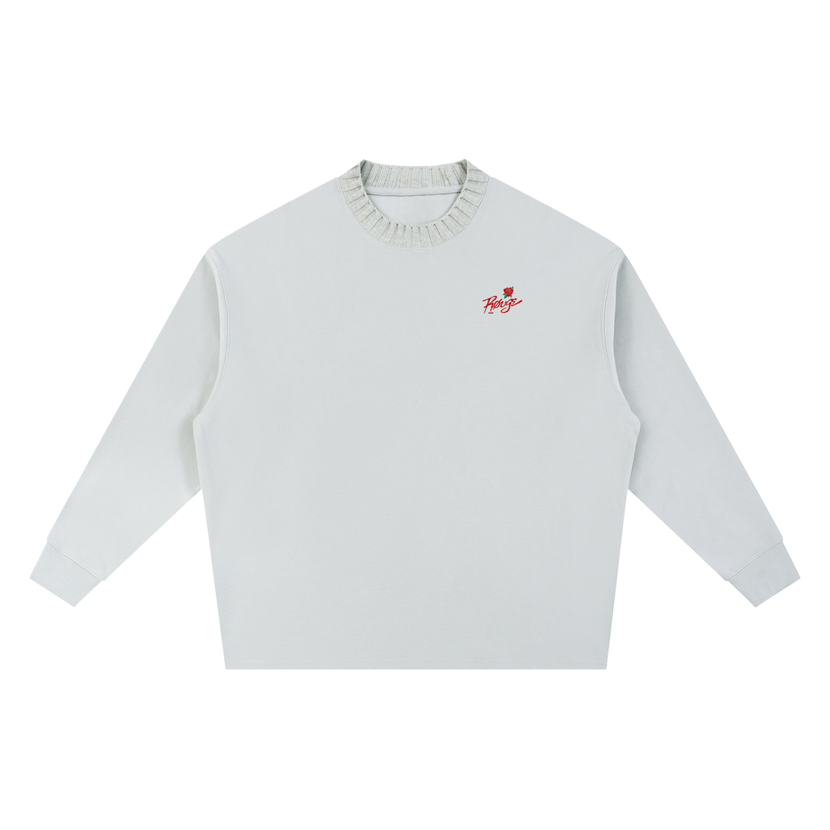 Knitted Round Neck Oversize Sweatshirt