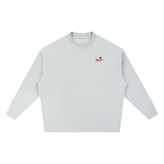 Knitted Round Neck Oversize Sweatshirt