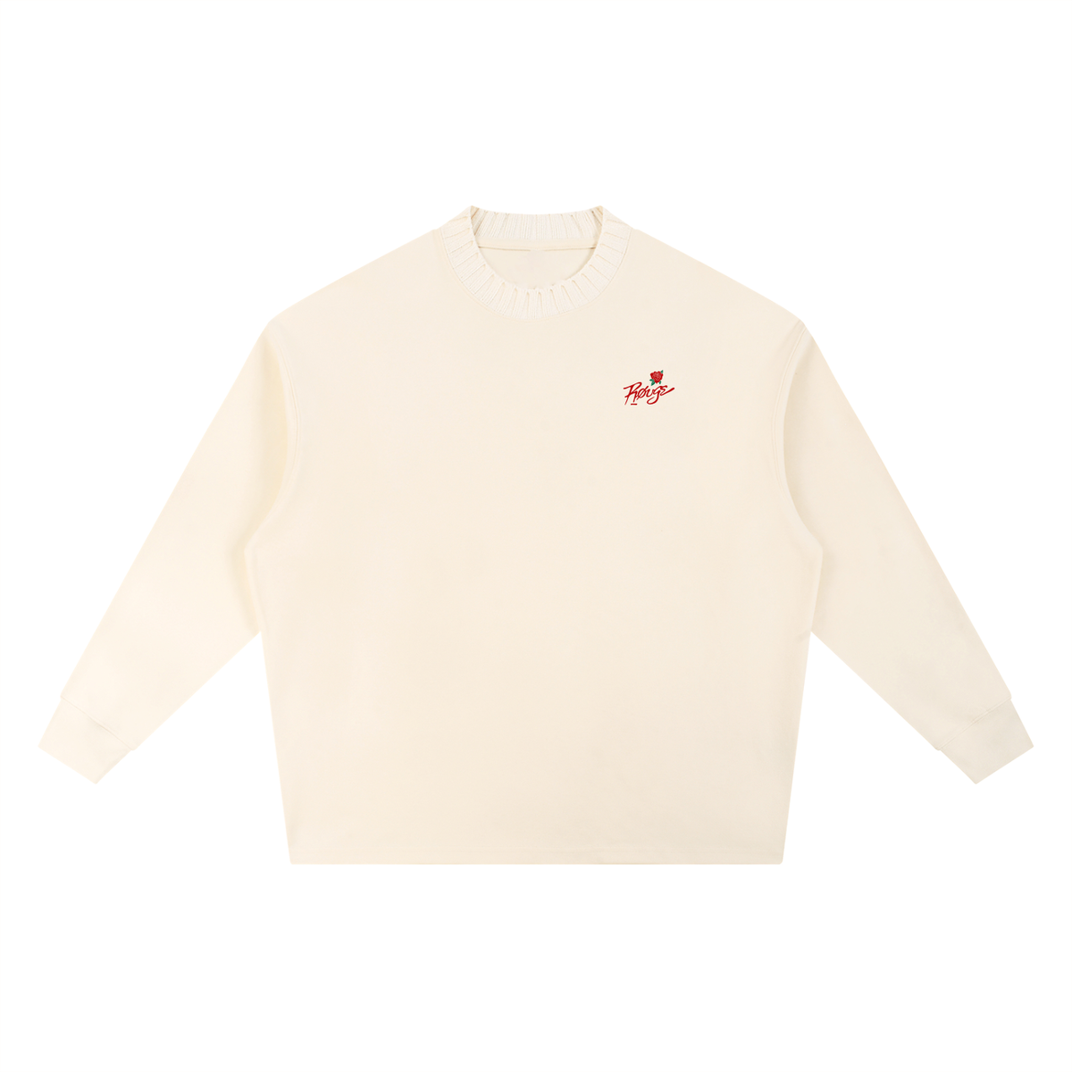Knitted Round Neck Oversize Sweatshirt