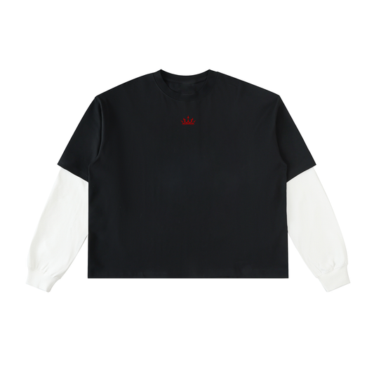 Red Mark Layered Shirt